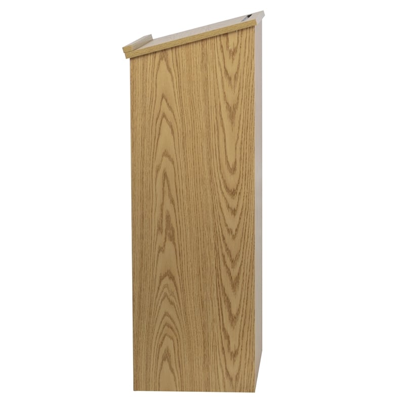 Flash Furniture Stand-Up Full Podium in Oak