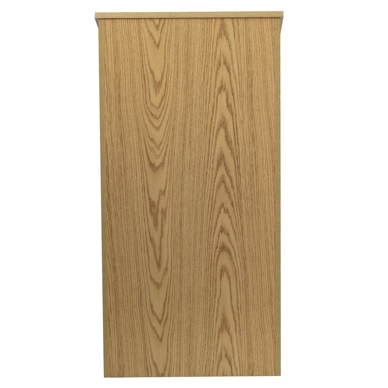 Flash Furniture Stand-Up Full Podium in Oak