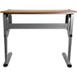 Flash Furniture Adjustable Drawing and Drafting Table in Pewter