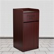 Flash Furniture Wood Tray Top Receptacle in Mahogany