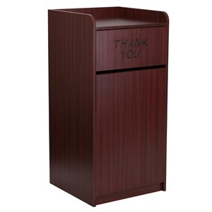 flash furniture contemporary laminate wood tray top receptacle