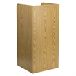 Flash Furniture Wood Tray Top Receptacle in Oak