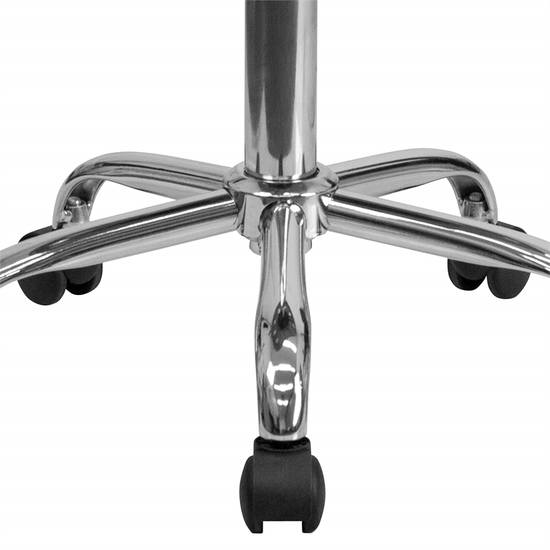 Flash Furniture Vibrant Adjustable Bar Stool in Orange