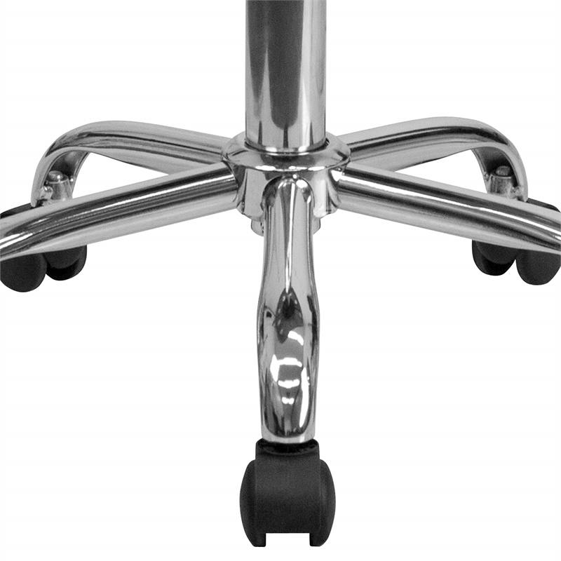 Flash Furniture Vibrant Adjustable Bar Stool in Bright Blue