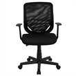 Flash Furniture Mid-Back Mesh Office Chair in Black