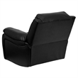 Flash Furniture Leather Rocker Recliner in Black