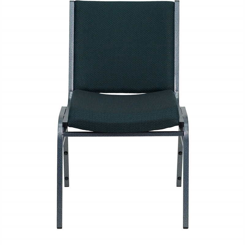 Flash Furniture Hercules Upholstered Stacking Chair in Green