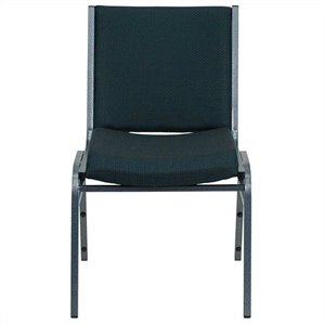 flash furniture hercules upholstered stacking chair in green