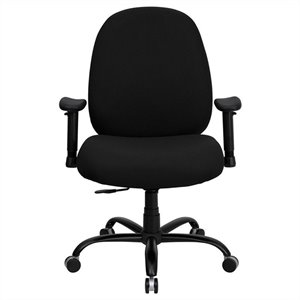 flash furniture hercules black fabric office chair with arms