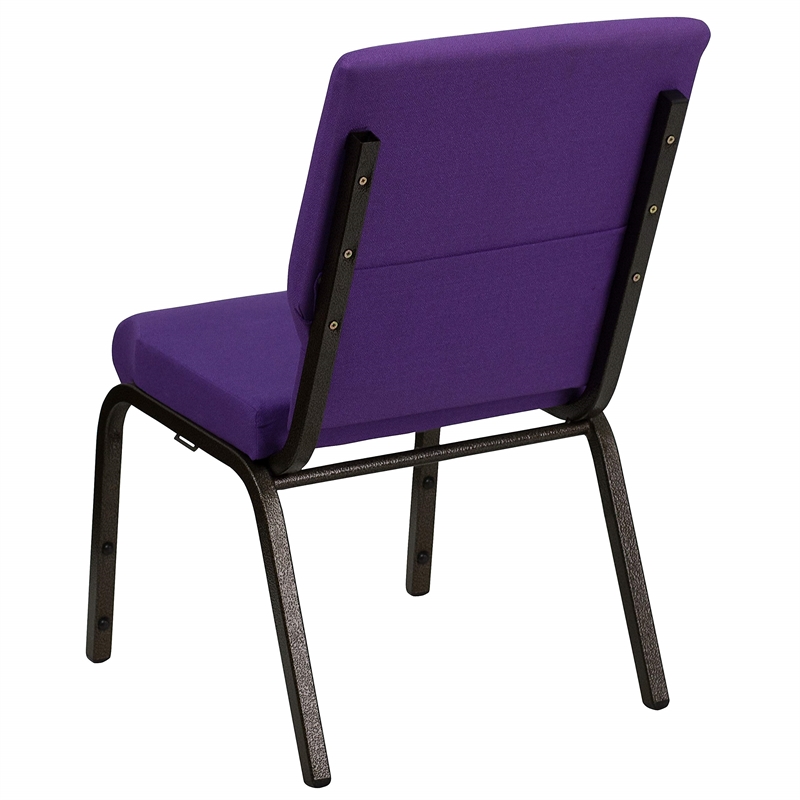 Flash Furniture Hercules Church Stacking Guest Chair in Purple