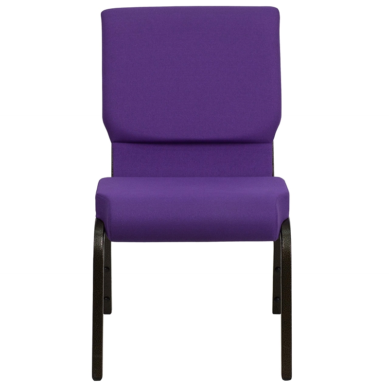 Flash Furniture Hercules Church Stacking Guest Chair in Purple