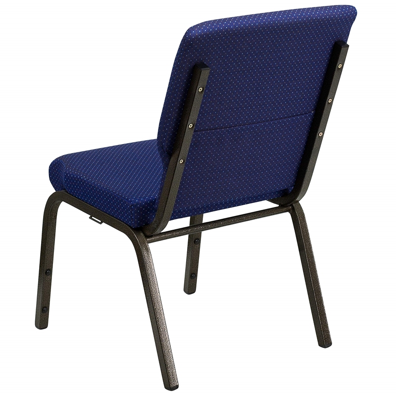 Flash Furniture Hercules Church Stacking Guest Chair in Navy Blue