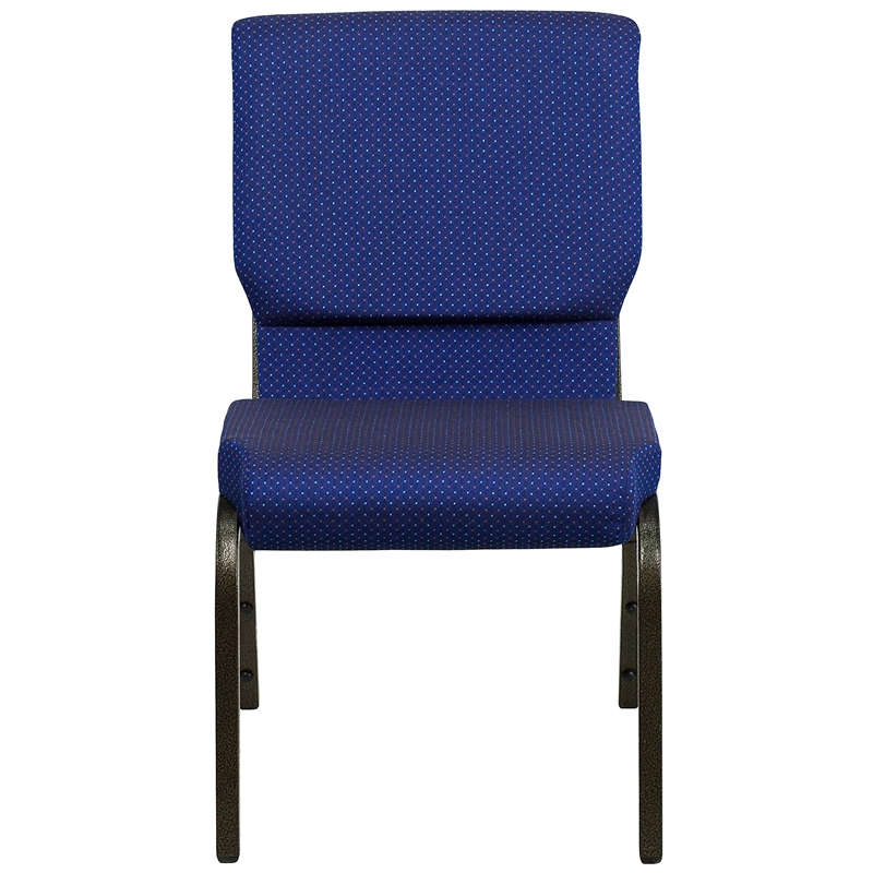 Flash Furniture Hercules Church Stacking Guest Chair in Navy Blue