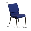 Flash Furniture Hercules Church Stacking Guest Chair in Navy Blue