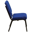 Flash Furniture Hercules Church Stacking Guest Chair in Navy Blue