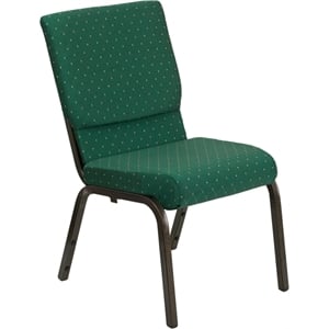 Flash Furniture Hercules Stacking Church Stacking Guest Chair in Green
