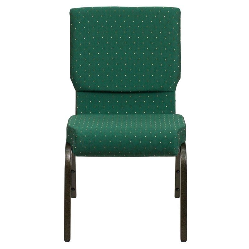 Flash Furniture Hercules Stacking Church Stacking Guest Chair in Green