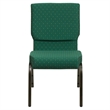 Flash Furniture Hercules Stacking Church Stacking Guest Chair in Green