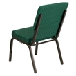 Flash Furniture Hercules Stacking Church Stacking Guest Chair in Green