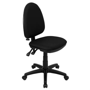 Flash Furniture Mid-Back Task Office Chair in Black