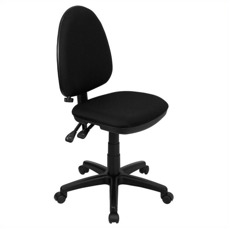Flash Furniture Mid-Back Task Office Chair in Black