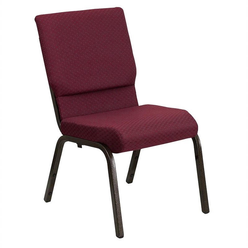Flash Furniture Hercules Church Stacking Guest Chair in Burgundy