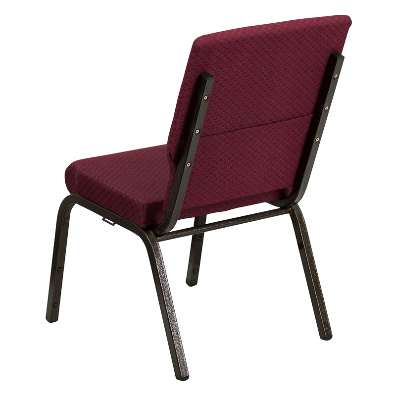 Flash Furniture Hercules Church Stacking Guest Chair in Burgundy