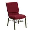 Flash Furniture Hercules Church Stacking Guest Chair in Burgundy