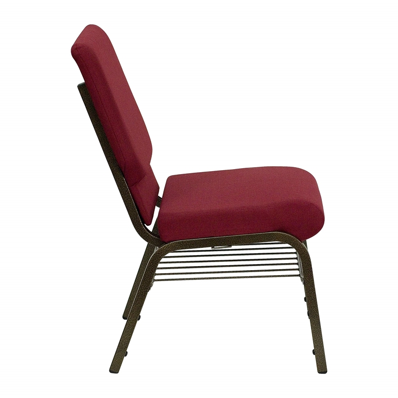 Flash Furniture Hercules Church Stacking Guest Chair in Burgundy