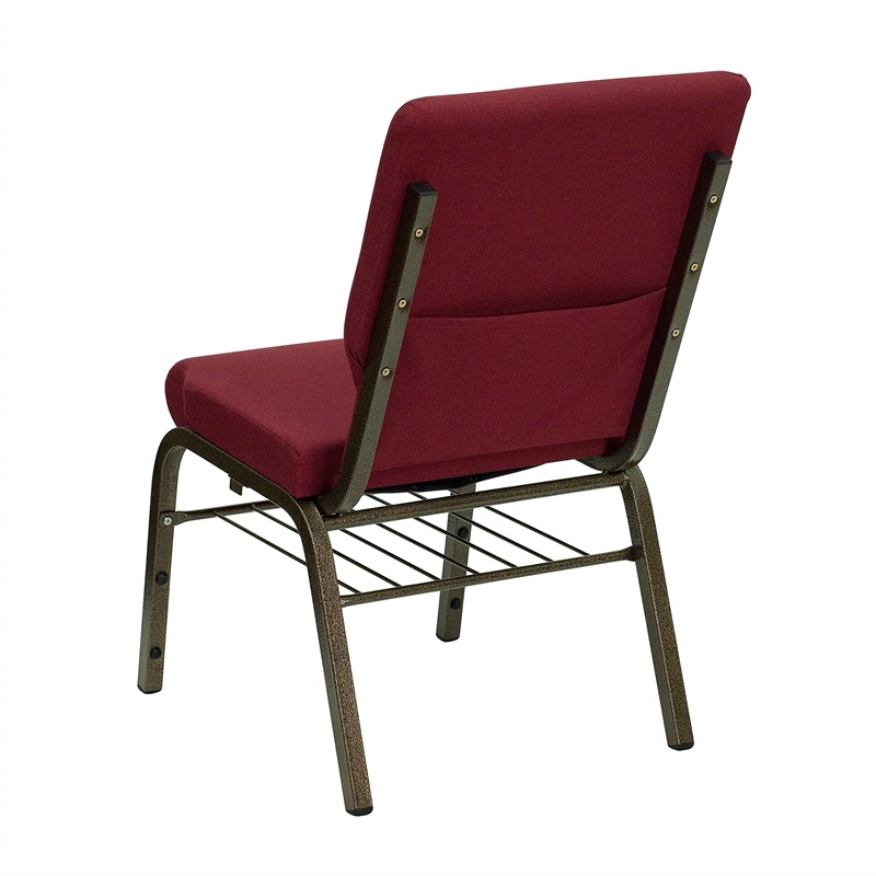 Flash Furniture Hercules Church Stacking Guest Chair in Burgundy