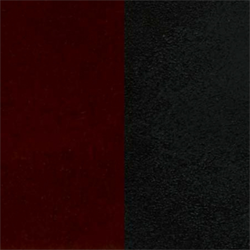 Flash Furniture Hercules Black Back Metal Dining Chair in Mahogany