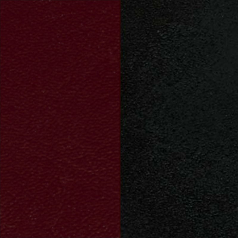 Flash Furniture Metal Restaurant Bar Stool in Black and Burgundy