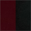 Flash Furniture Metal Restaurant Bar Stool in Black and Burgundy