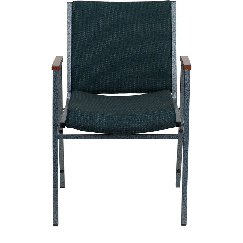 Flash Furniture Hercules Upholstered Stacking Chair in Green