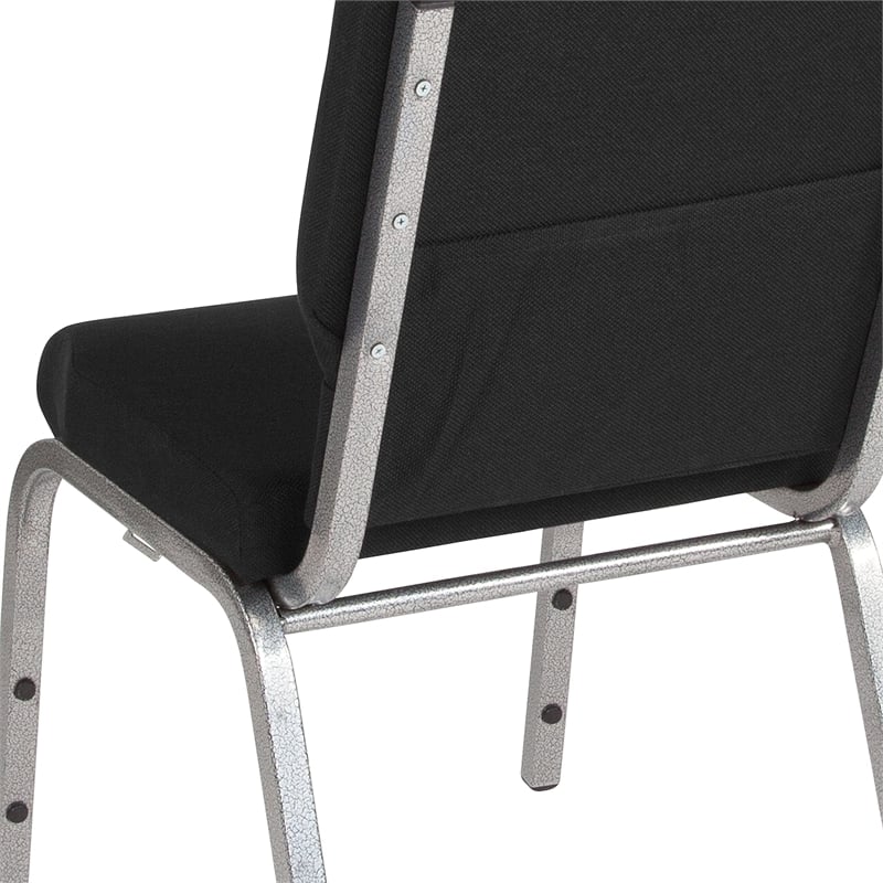 Flash Furniture Hercules Church Stacking Guest Chair in Black