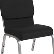 Flash Furniture Hercules Church Stacking Guest Chair in Black