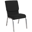 Flash Furniture Hercules Church Stacking Guest Chair in Black