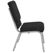 Flash Furniture Hercules Church Stacking Guest Chair in Black