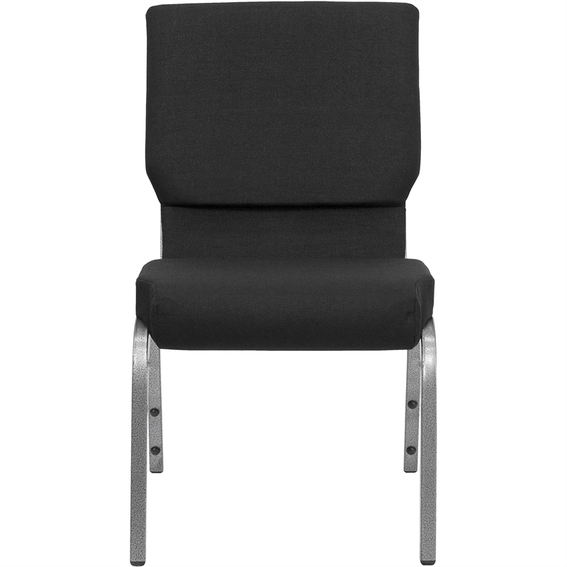 Flash Furniture Hercules Church Stacking Guest Chair in Black