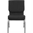 Flash Furniture Hercules Church Stacking Guest Chair in Black
