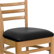 Flash Furniture Hercules Upholstered Dining Chair in Natural and Black