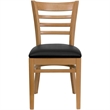 Flash Furniture Hercules Upholstered Dining Chair in Natural and Black