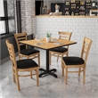 Flash Furniture Hercules Upholstered Dining Chair in Natural and Black