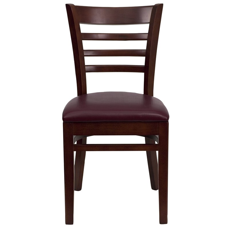Flash Furniture Hercules Ladder Back en Dining Chair in Mahogany