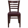 Flash Furniture Hercules Ladder Back en Dining Chair in Mahogany