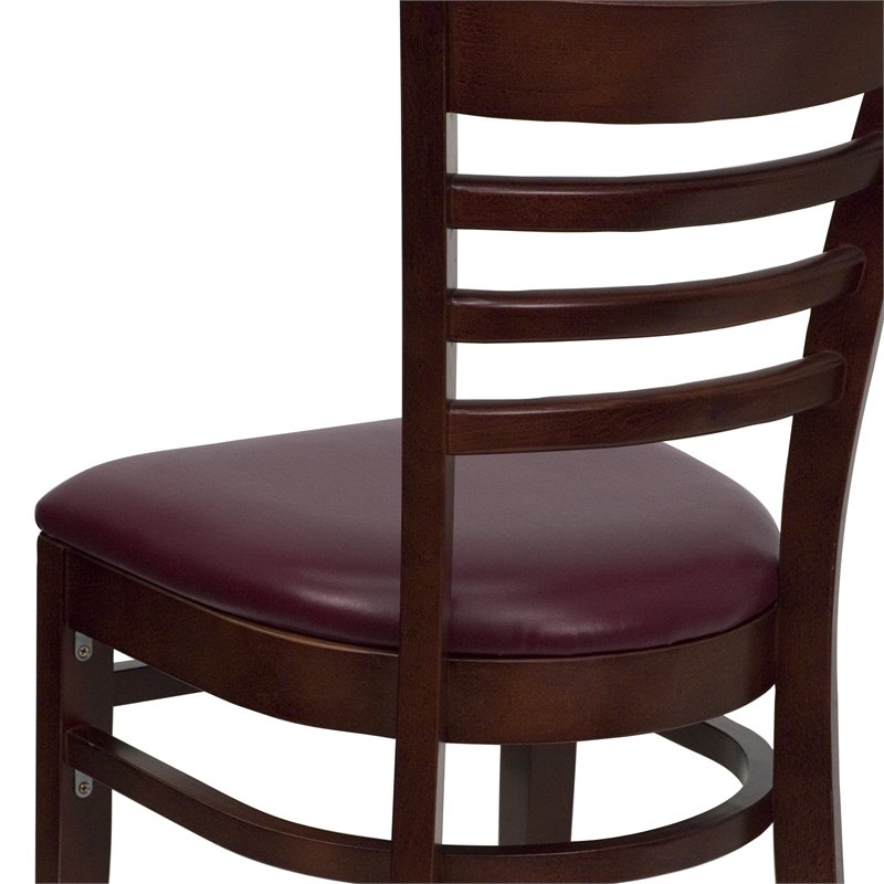 Flash Furniture Hercules Ladder Back en Dining Chair in Mahogany