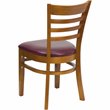 Flash Furniture Hercules Series Dining Chair in Cherry and Burgundy