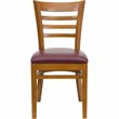 Flash Furniture Hercules Series Dining Chair in Cherry and Burgundy