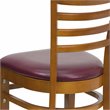 Flash Furniture Hercules Series Dining Chair in Cherry and Burgundy