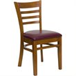 Flash Furniture Hercules Series Dining Chair in Cherry and Burgundy